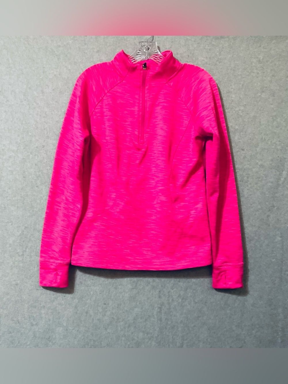 RBX Active Bright Hot Pink Quarter-Zip Pullover Sz L